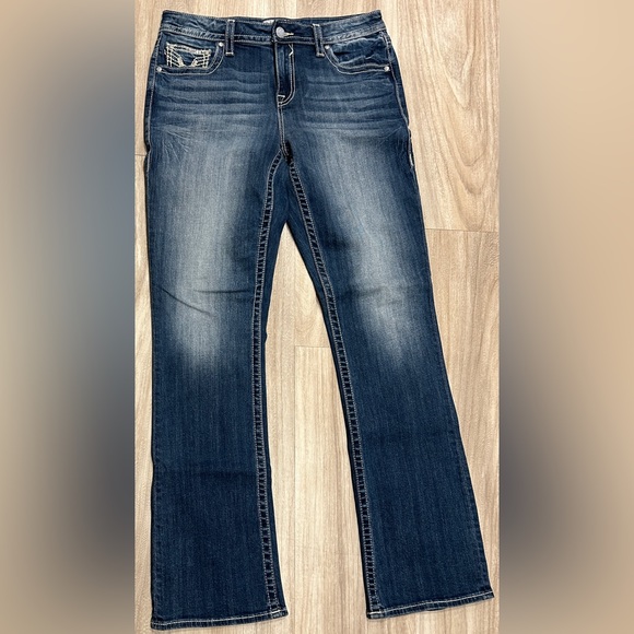Vigoss High Rise Slim Boot Jeans - Sz 12 - Picture 1 of 6